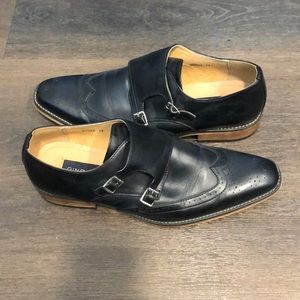 Men’s Monk Strap Brouge Dress Shoes- Grey- Size 11